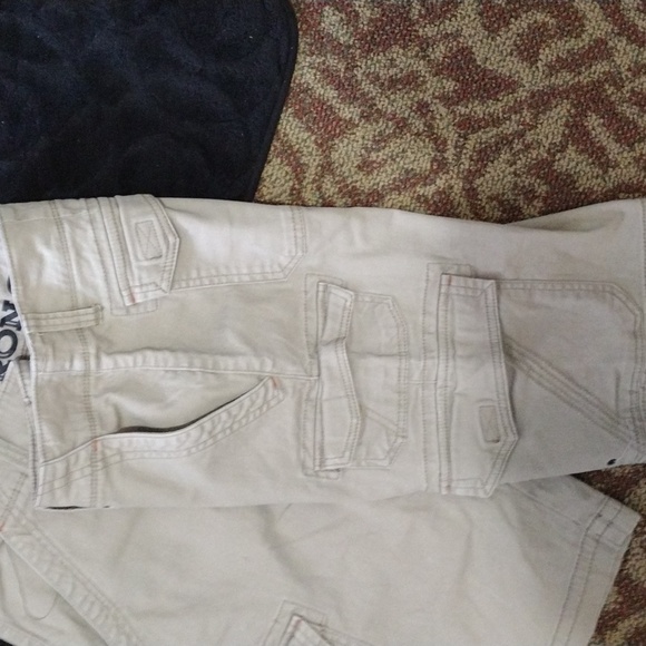 Men's Iron Company Stretch Cargo Shorts size 36 khaki - Picture 3 of 4
